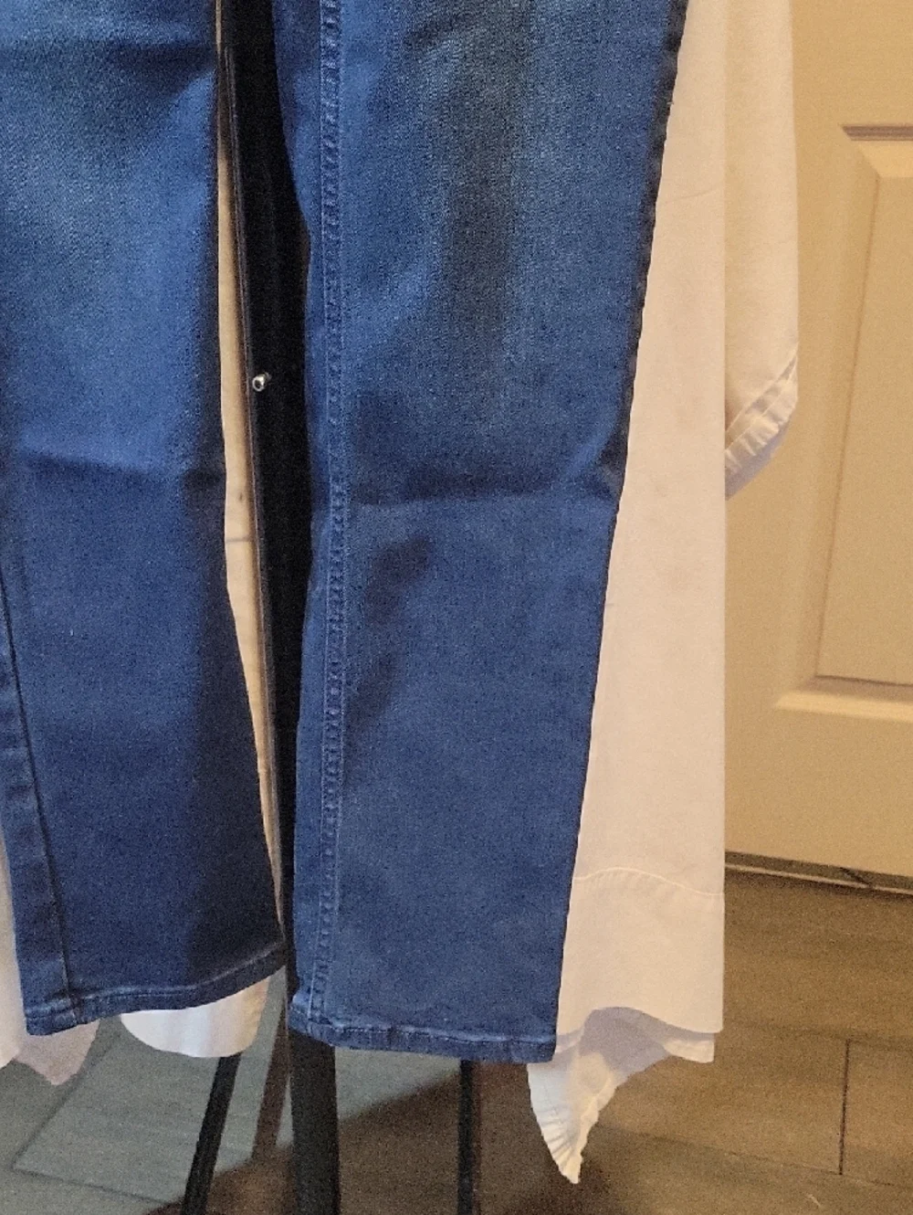 Levi's Women's Straight-Leg Jeans in Dark Blue Denim